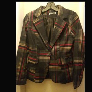 Xinyi plaid blazer sz M